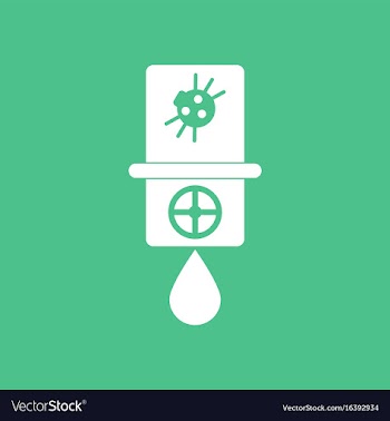 Icon water pipe and spider vector image