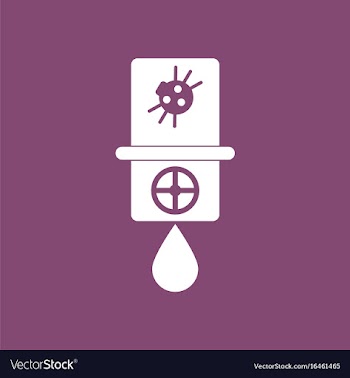 Icon water pipe and spider vector image