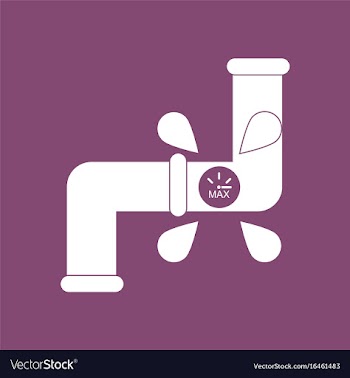 Icon water pipe vector image