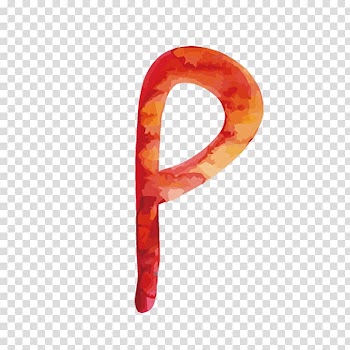 Icon, Watercolor letters P transparent background PNG clipart