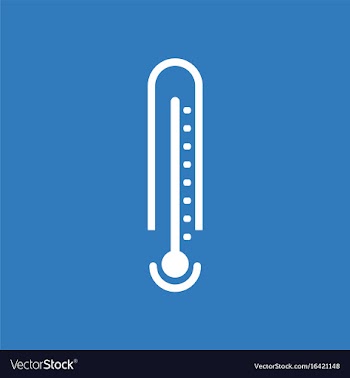 Icon weather thermometer vector image