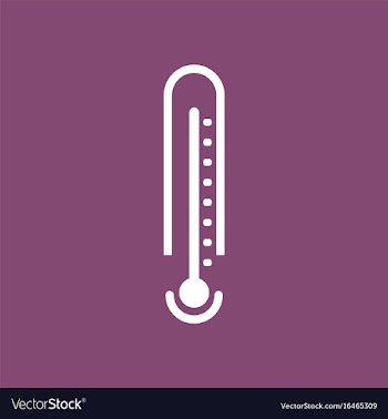 Icon weather thermometer vector image