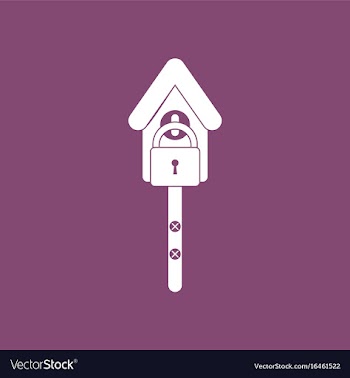 Icon wooden pethouse vector image