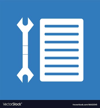 Icon wrench and grille vector image