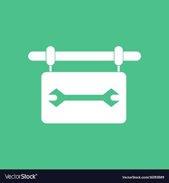 Icon wrench sign vector image