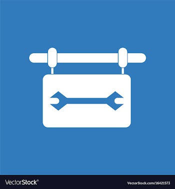 Icon wrench sign vector image