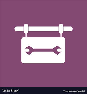 Icon wrench sign vector image