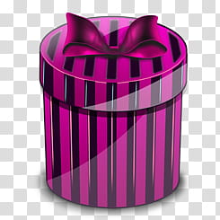 Iconos cute zip, iconos negro con rosa (), purple gift box transparent background PNG clipart