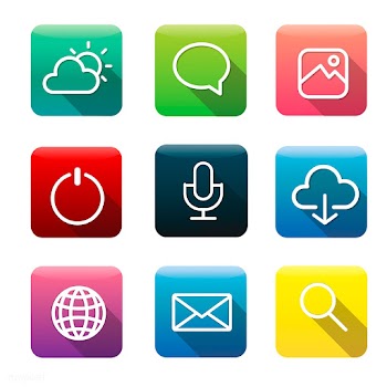 Icons and symbols set | Free stock vector - 389325