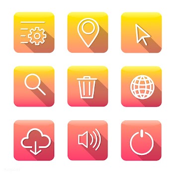 Icons and symbols set | Free stock vector - 389379