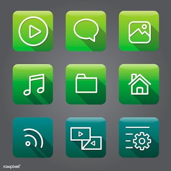 Icons and symbols set | Free stock vector - 389628