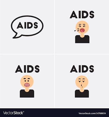 Icons collection various symptoms of aids vector image