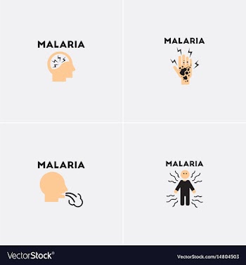 Icons collection various symptoms of vector image