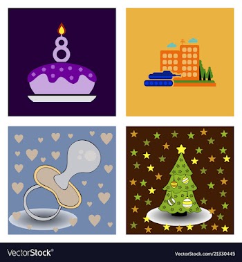 Icons for business banking contact social media vector image