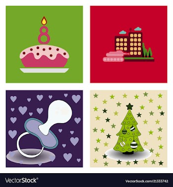 Icons for business banking contact social media vector image