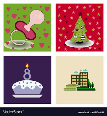Icons for business banking contact social media vector image