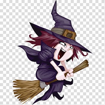 Icons Halloween, _, witch anime character illustration transparent background PNG clipart