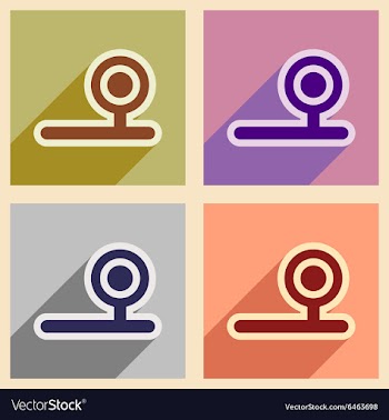 Icons of assembly instrument otolaryngologist in vector image