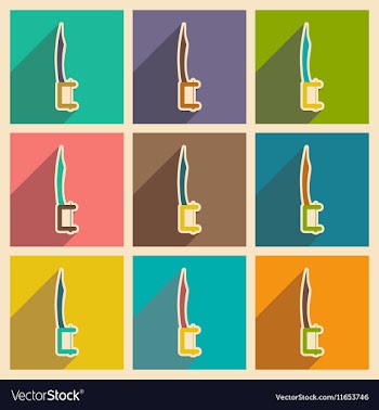 Icons of dental Instruments in flat style vector image