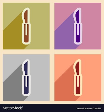 Icons of dental Instruments in flat style vector image