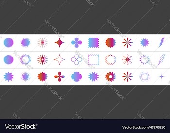 icons of flowers flat style
