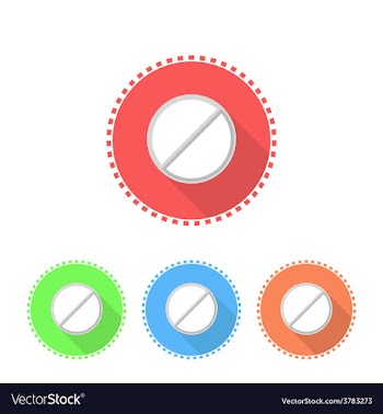  					Icons of medical tablets vector image														
