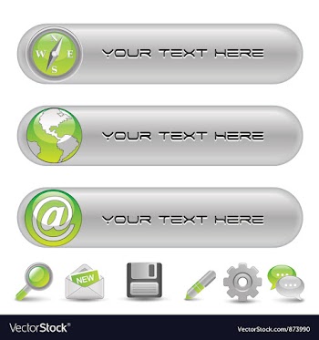 Icons set vector image
