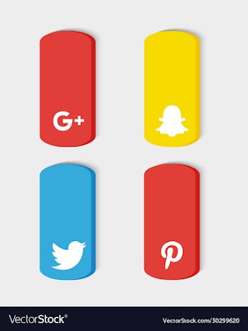 icons social network over white background