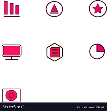 Icons vector image