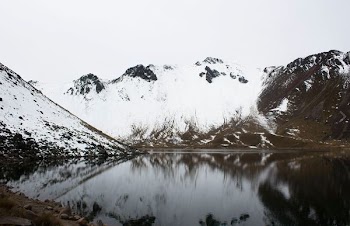 icy mountain lake