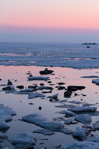 Icy Surface Beach