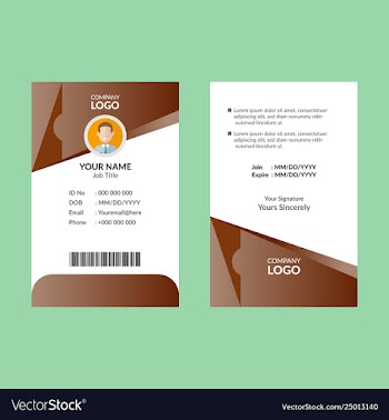 Id card 12 vector image