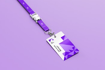 ID Card Holder Mockup ag. john smith manager en event 