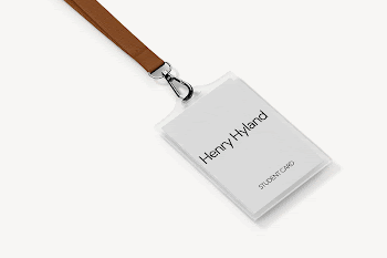 ID card holder mockup, gray | Free PSD Mockup - rawpixel