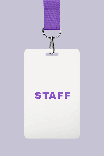 ID card mockup, purple 3D | Free PSD Mockup - rawpixel