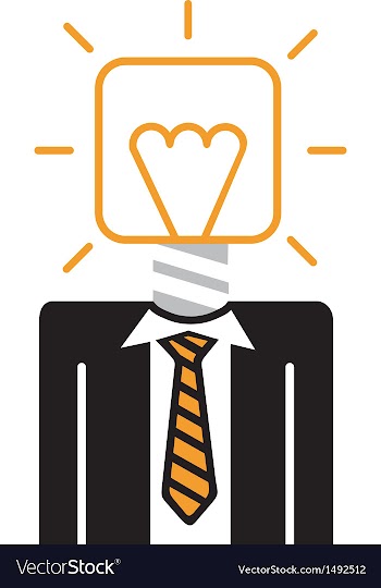  					Idea bulb head vector image														