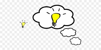 Idea Cloud Think Concept Symbol Design Bus - Light Bulb Clip Art