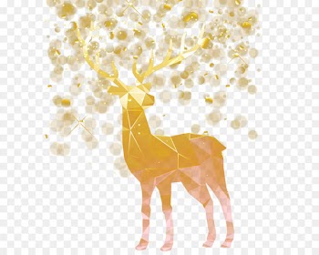 Idea Creativity - Vector christmas decoration elk 