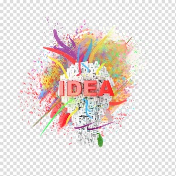 Idea Light Creativity Concept, Creative colored bulb transparent background PNG clipart