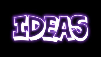 Ideas neon word sticker, handwritten | Free Vector - rawpixel
