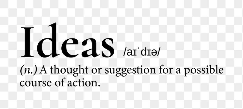 Ideas png dictionary word sticker, | Free PNG - rawpixel