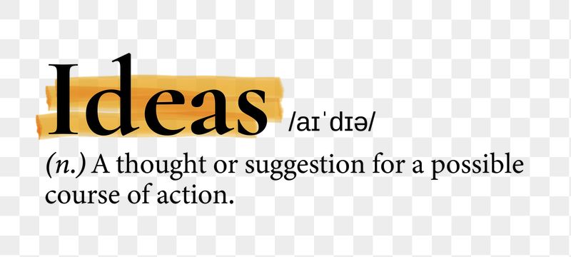 Ideas png dictionary word sticker, | Free PNG - rawpixel