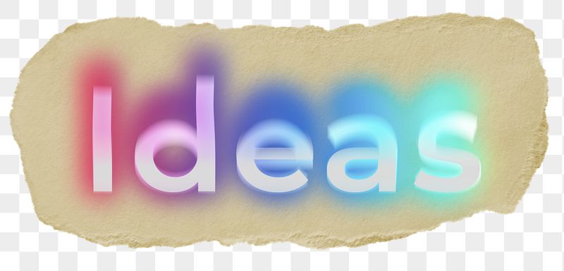 Ideas png ripped paper word | Free PNG - rawpixel