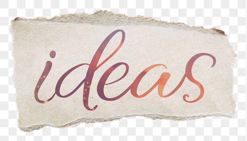 Ideas png word, ripped paper, | Free PNG - rawpixel