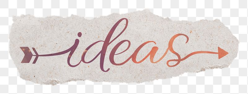 Ideas png word, ripped paper, | Free PNG - rawpixel