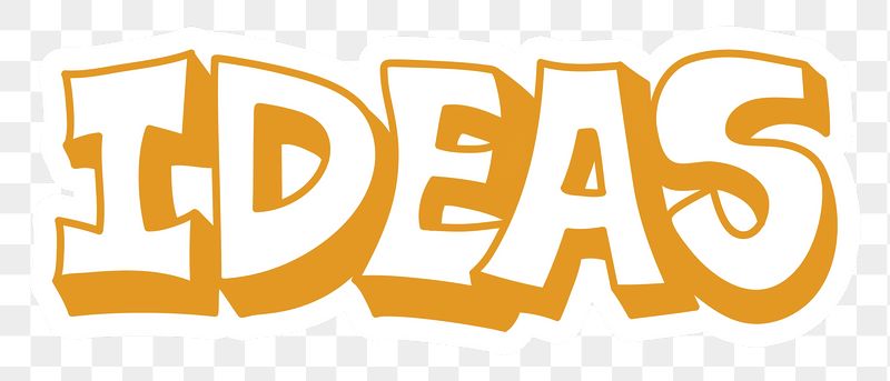Ideas png word sticker typography, | Free PNG - rawpixel