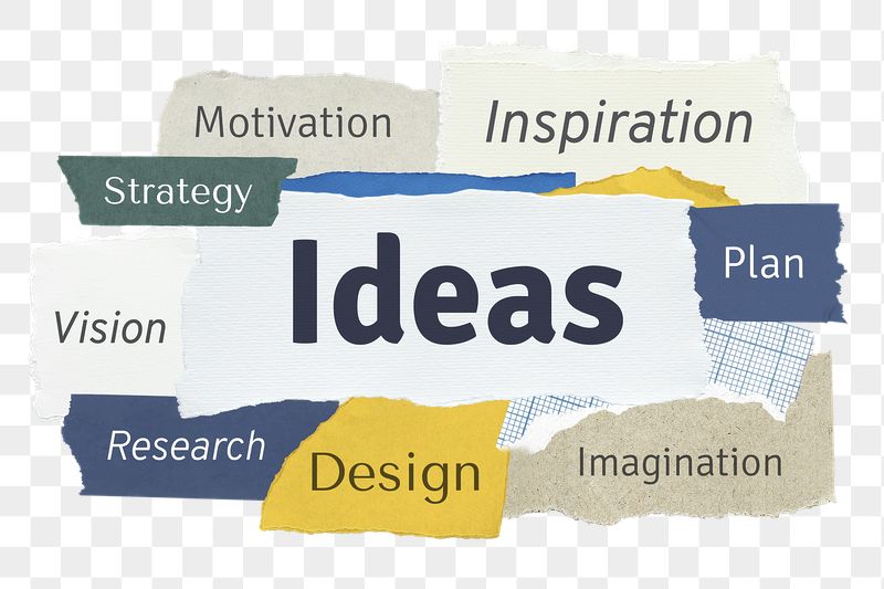 Ideas png word sticker typography, | Free PNG - rawpixel