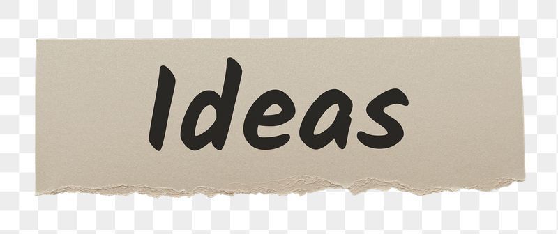 Ideas png word sticker typography, | Free PNG - rawpixel