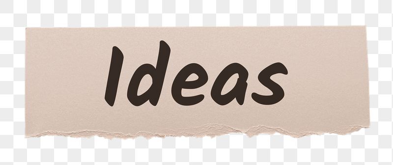 Ideas png word sticker typography, | Free PNG - rawpixel