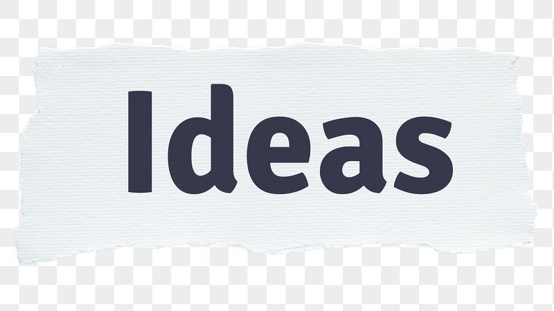 Ideas png word sticker typography, | Free PNG - rawpixel